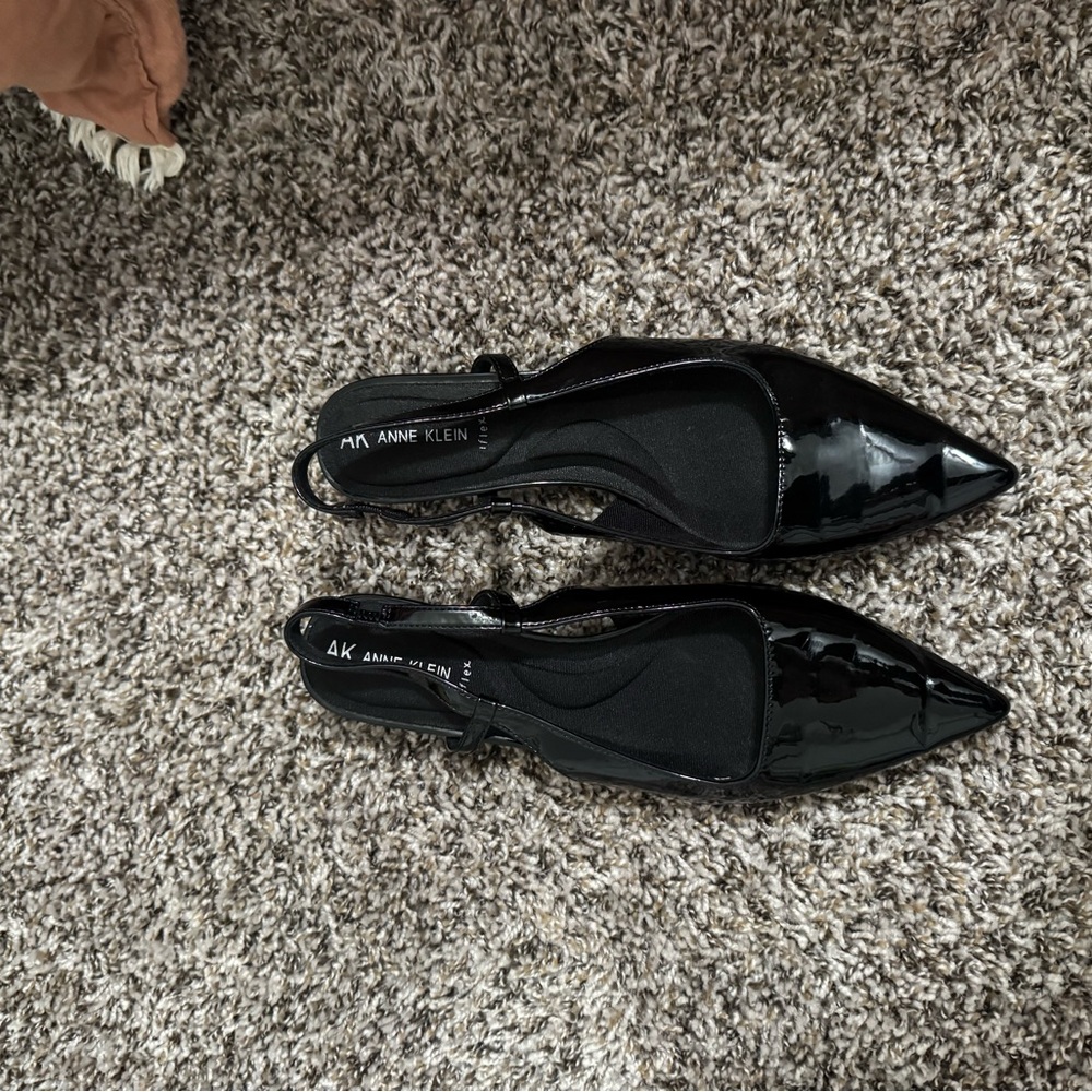 Anne Klein Glossy Black Heels